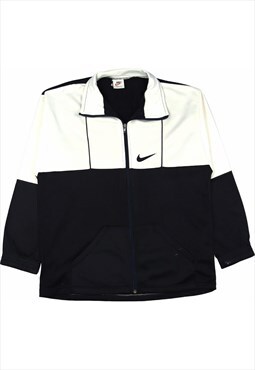Nike 90's Lightweight Swoosh Zip Up Fleece Small Black