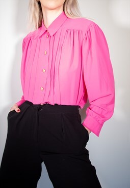 Pink 80's Blouse