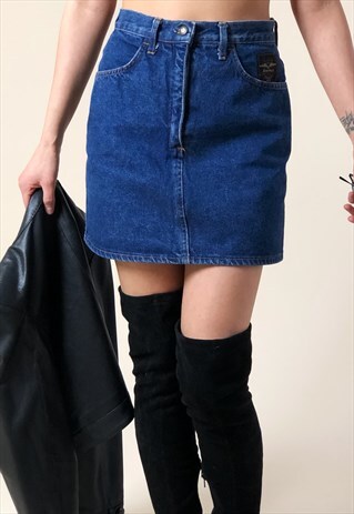 CUTE 90S VINTAGE DENIM MINI SKIRT