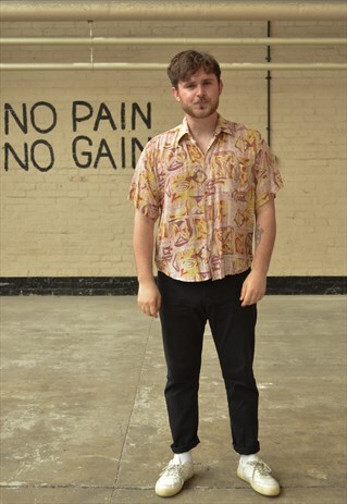 VINTAGE PATTERN SHORT SLEEVE SHIRT