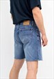 TOM TAILOR VINTAGE CUT OFF DENIM SHORTS IN BLUE