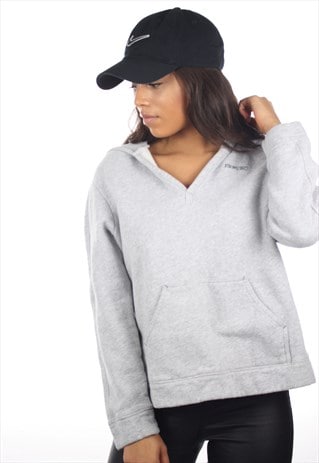 VINTAGE 90S REEBOK V NECK HOODIE SWEATSHIRT