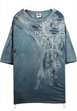 Vintage 90's Harley Davidson T Shirt All Over Print Short