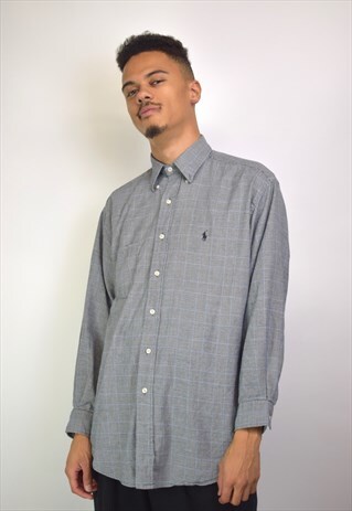 VINTAGE 90'S POLO RALPH LAUREN PATTERNED SHIRT