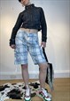 Y2K Plaid cargo shorts jorts