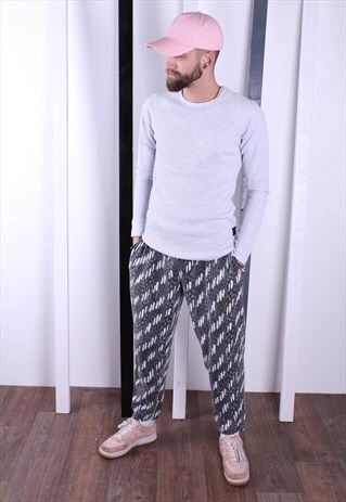 VINTAGE 90S PATTERNED CRAZY PRINT TROUSERS. UNISEX. GYM