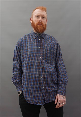 VINTAGE 1990S TARTAN FLANNEL SHIRT