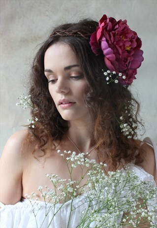 LARGE FLOWER HEADPIECE