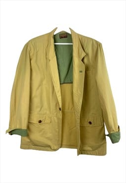 Vintage Blueline 90s Jacket with shoulder pad in Yellow L