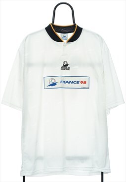 Vintage France 98 World Cup White Football Shirt Womens