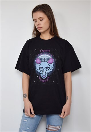TSHIRT 'WOLF ON THE MOON'