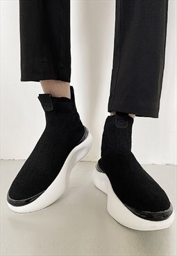 Extreme platform sneakers thick sole futuristic trainers   