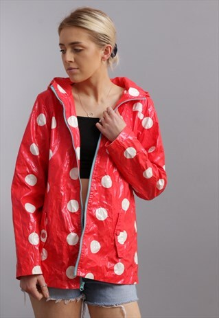 VINTAGE DOTTY RAIN JACKET X260