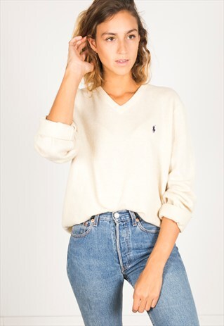 VINTAGE 80S POLO RALPH LAUREN JUMPER / R4124C201