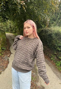 Vintage 90s Chunky Knitted Texture Knitted Jumper