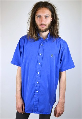 VINTAGE RALPH LAUREN CLASSIC FIT SHORT-SLEEVED SHIRT