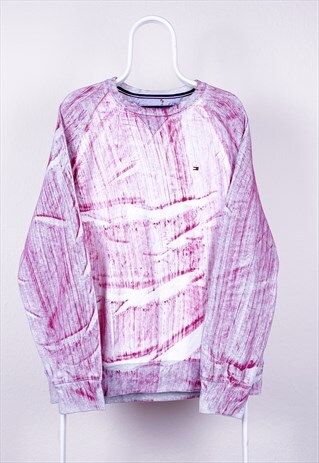 VINTAGE TOMMY HILFIGER SWEATSHIRT TIE DYE XL