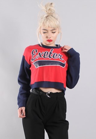 VINTAGE EXETER CROPPED SWEATSHIRT