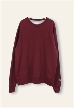 Vintage Champion Sweatshirt Classic Y2K in Burgundy L