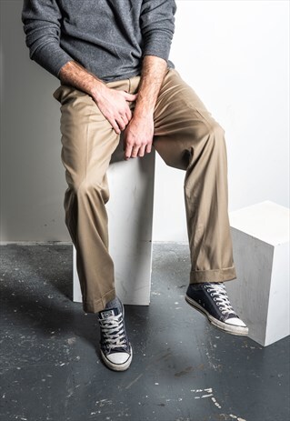 VINTAGE RALPH LAUREN TROUSERS IN BEIGE