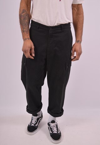 VINTAGE POLO RALPH LAUREN CARGO TROUSERS BLACK