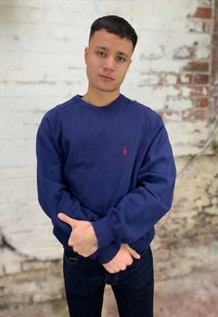 VINTAGE RALPH LAUREN SWEATSHIRT - NAVY