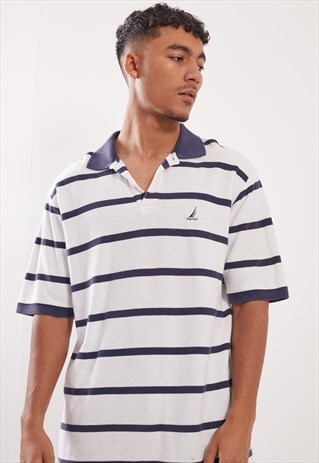 VINTAGE NAUTICA SHORT SLEEVE POLO TOP