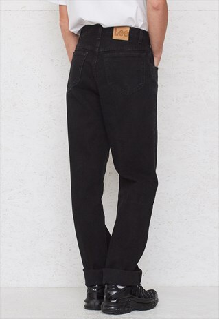 VINTAGE BLACK LEE DENIM JEANS