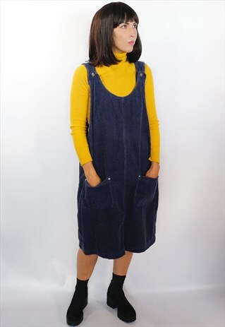 VINTAGE 90'S OVERSIZED CORDUROY DRESS