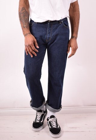 CALVIN KLEIN MENS VINTAGE JEANS W32 L32 BLUE 90S