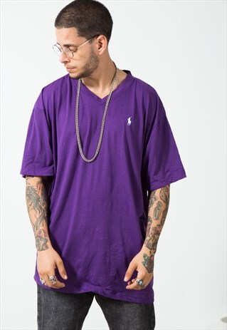 VINTAGE 90S POLO RALPH LAUREN SPORT T-SHIRT / S5038