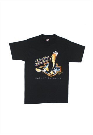 1987 HARLEY DAVIDSON BLACK SINGLE STITCH T-SHIRT