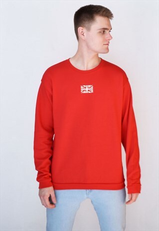 RED GB (WHITE) SWEATSHIRT