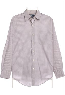 Vintage 90's Ralph Lauren Shirt Check Long Sleeve Button Up 