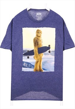 Vintage 90's Star Wars T Shirt Chewbacca Graphic Lightweight