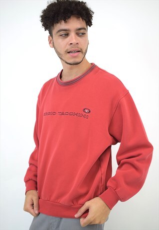 VINTAGE 90S SERGIO TACCHINI RED SWEATER