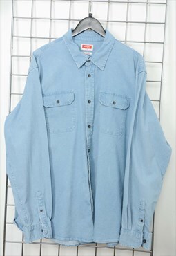 Vintage 90s Wrangler Denim Workwear Blue Size XXL