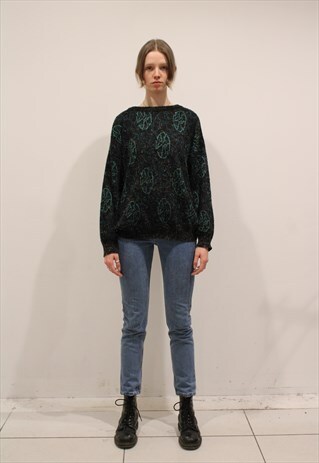 90'S VINTAGE PATTERN SWEATER