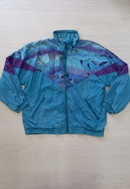 80's Vintage Action Linea Primero Shell Jacket Blue