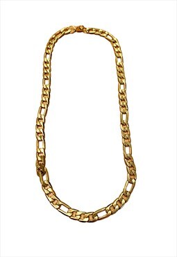 Gold Stainless Steel Chain Necklace Unisex Adjustable
