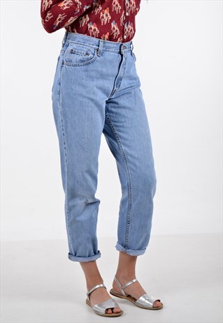 LEVI'S 550 HIGH WAISTED DENIM JEANS 30/29