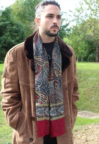 VINTAGE 70S MOD PAISLEY SCARF - SAMMY - INDIE
