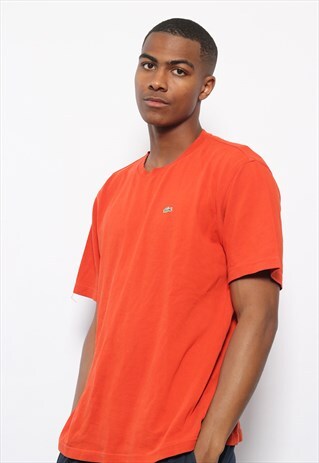 VINTAGE LACOSTE LOGO T-SHIRT ORANGE