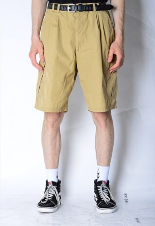VINTAGE 90S BEIGE CARGO SHORTS