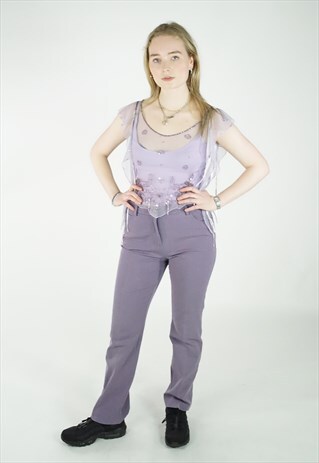 VINTAGE 90S PURPLE LILAC TROUSERS