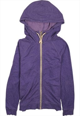 Vintage 90's Champion Hoodie Plain Full Zip Up Purple Large