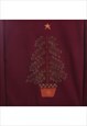 VINTAGE 90'S JERZEES SWEATSHIRT CREWNECK CHRISTMAS TREE