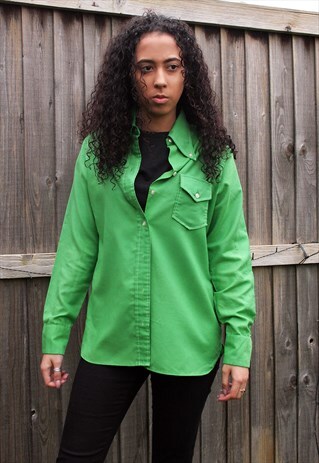VINTAGE WRANGLER GREEN SHIRT