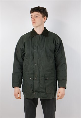 VINTAGE GREEN WAX JACKET