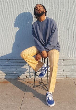 90S MINIMALIST SKATER SPORTSWEAR BLUE 5050 SWEATSHIRT XXL